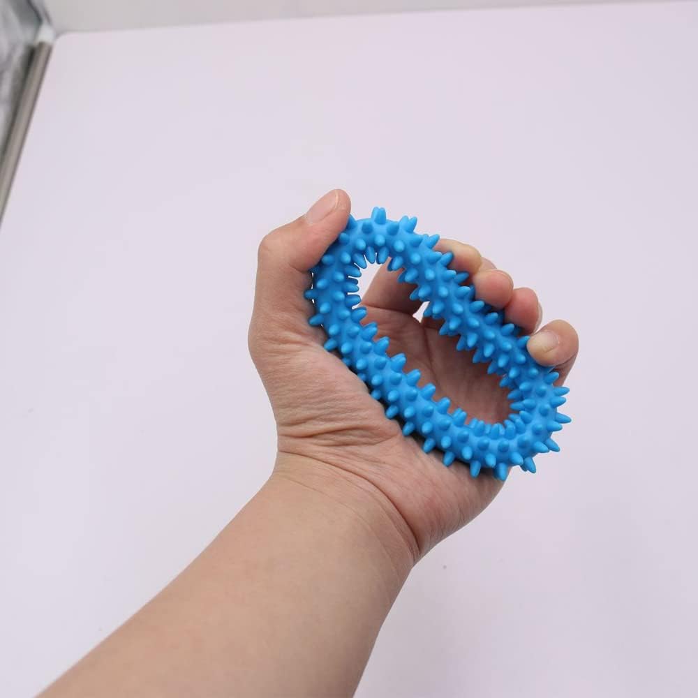 3Pcs Welpe Zähne Kauen Spielzeug Naturkautschuk Spielzeug Kleiner Hund Ring 360° Oral Zähne Beruhigen Jucken Welpe Kauen Für Mittlere Kleine Hunde