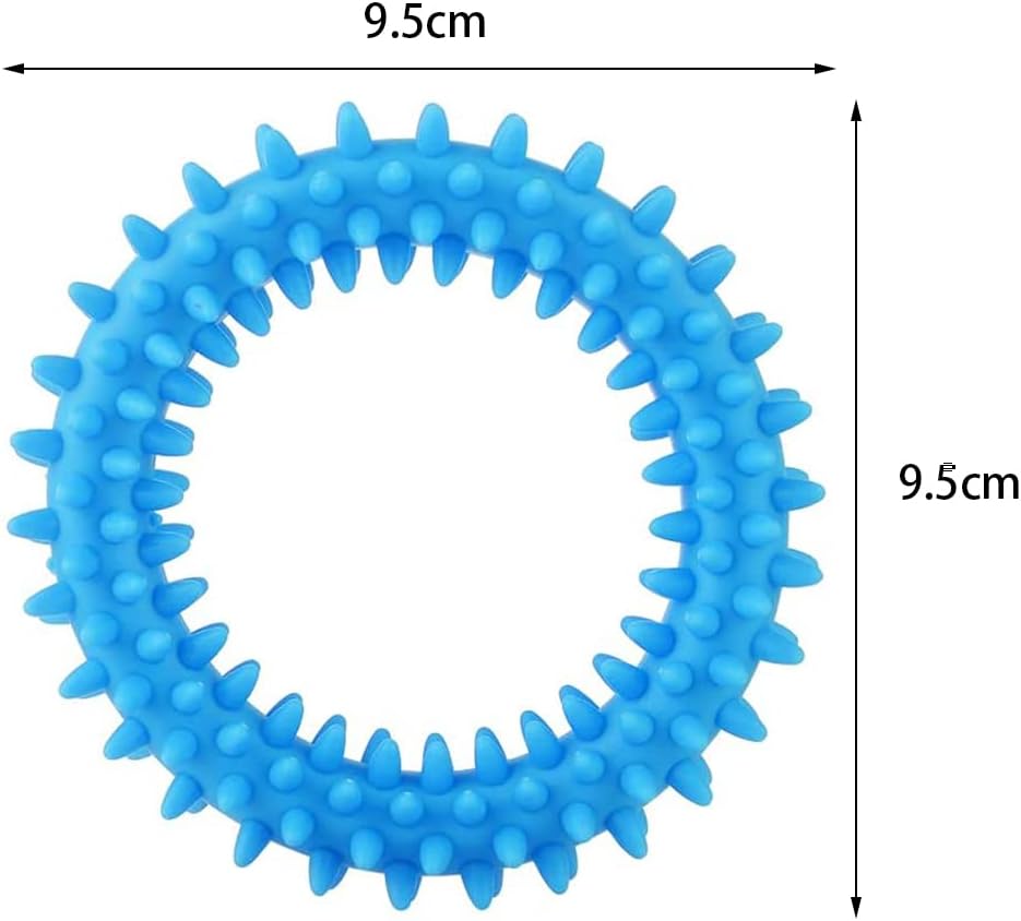 3Pcs Welpe Zähne Kauen Spielzeug Naturkautschuk Spielzeug Kleiner Hund Ring 360° Oral Zähne Beruhigen Jucken Welpe Kauen Für Mittlere Kleine Hunde